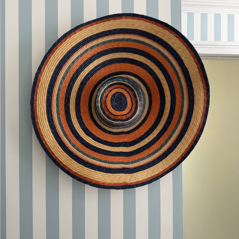 NWT Anthropologie Striped Beach Hat
